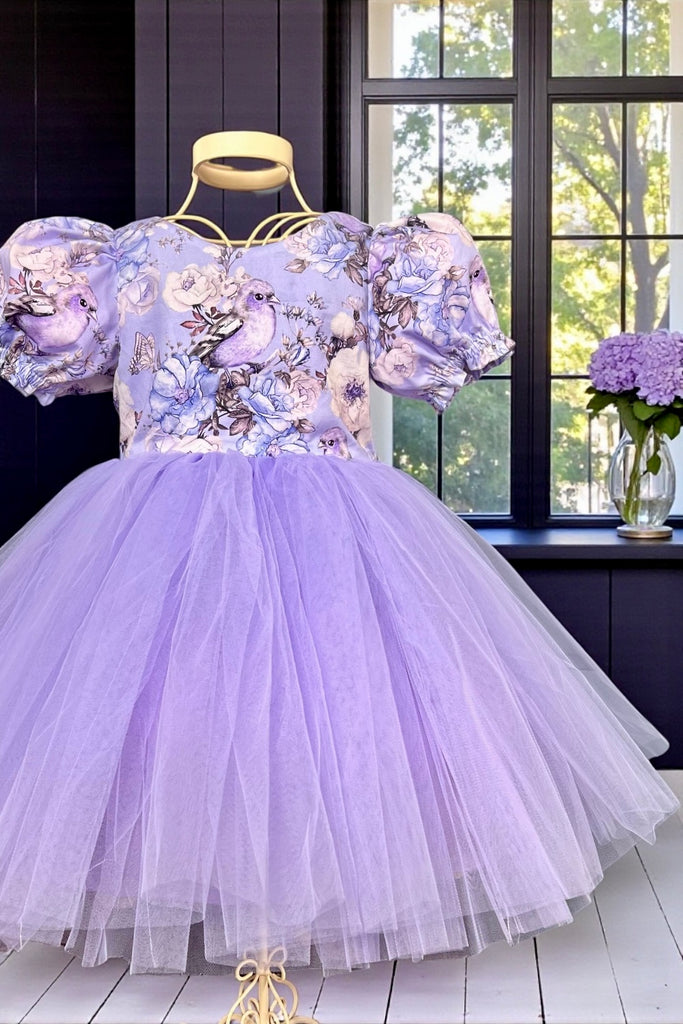 Princess Tulle Dress
‘Lavender Birds’