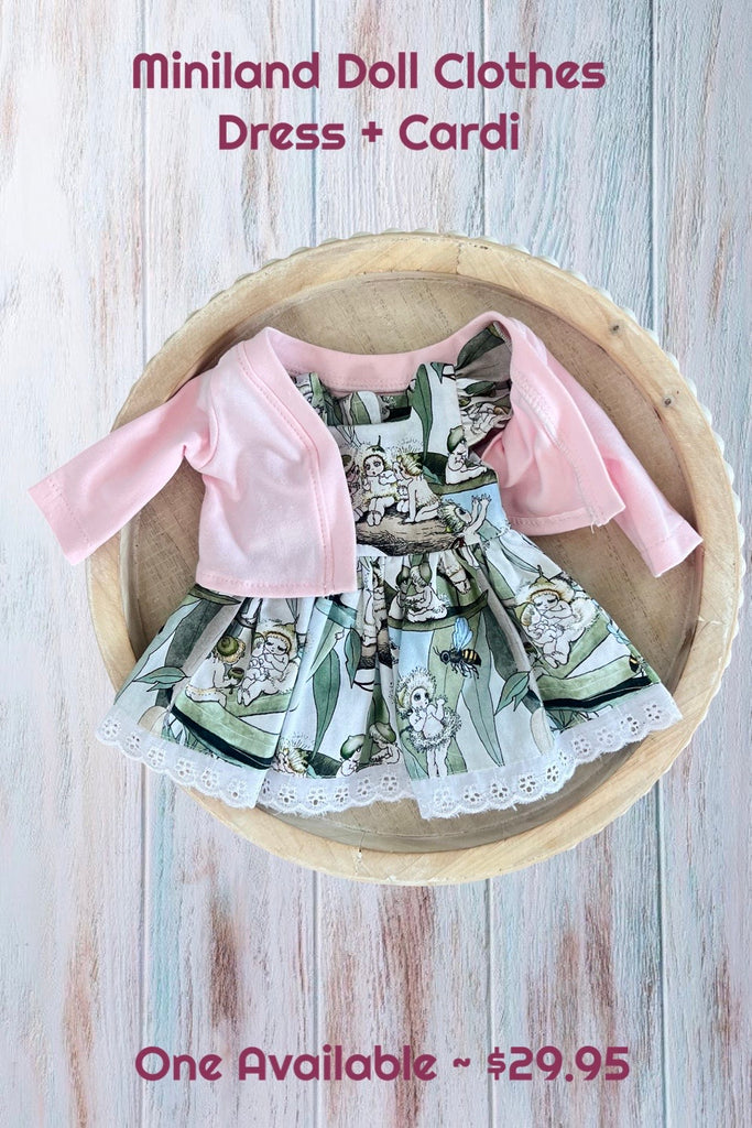 For Donna ~ Miniland Doll Clothing Set ~ Dress & Cardi