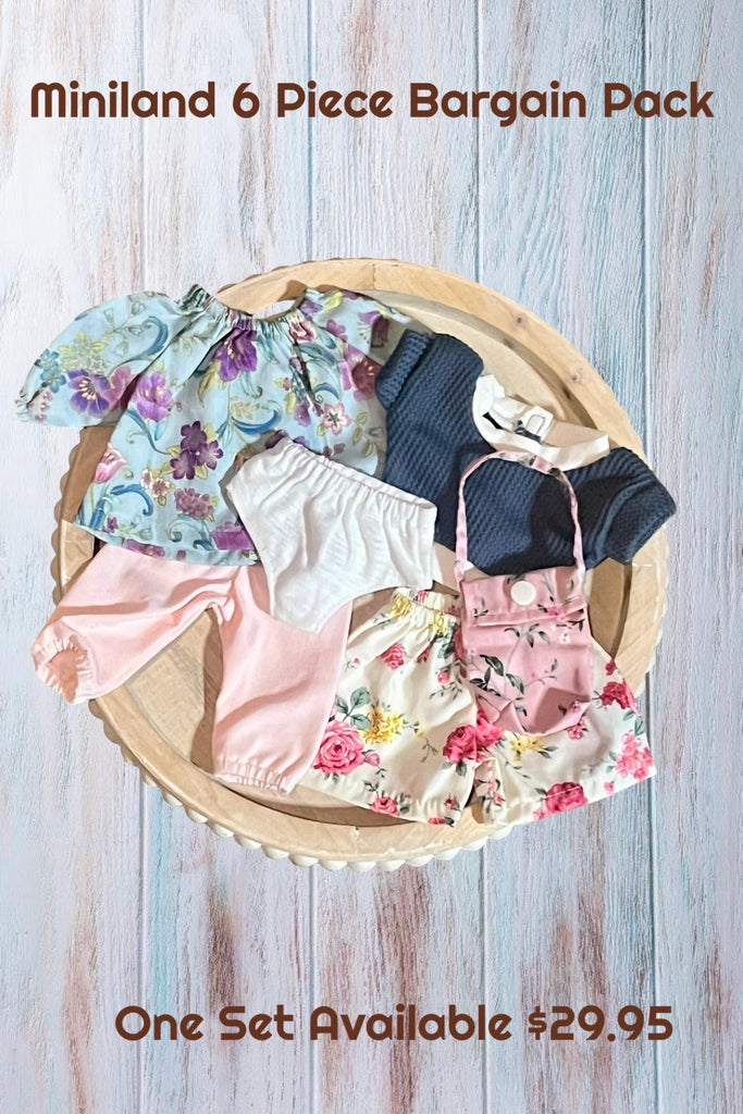 For Vanessa | 6 Piece Bargain Pack For Miniland Dolls