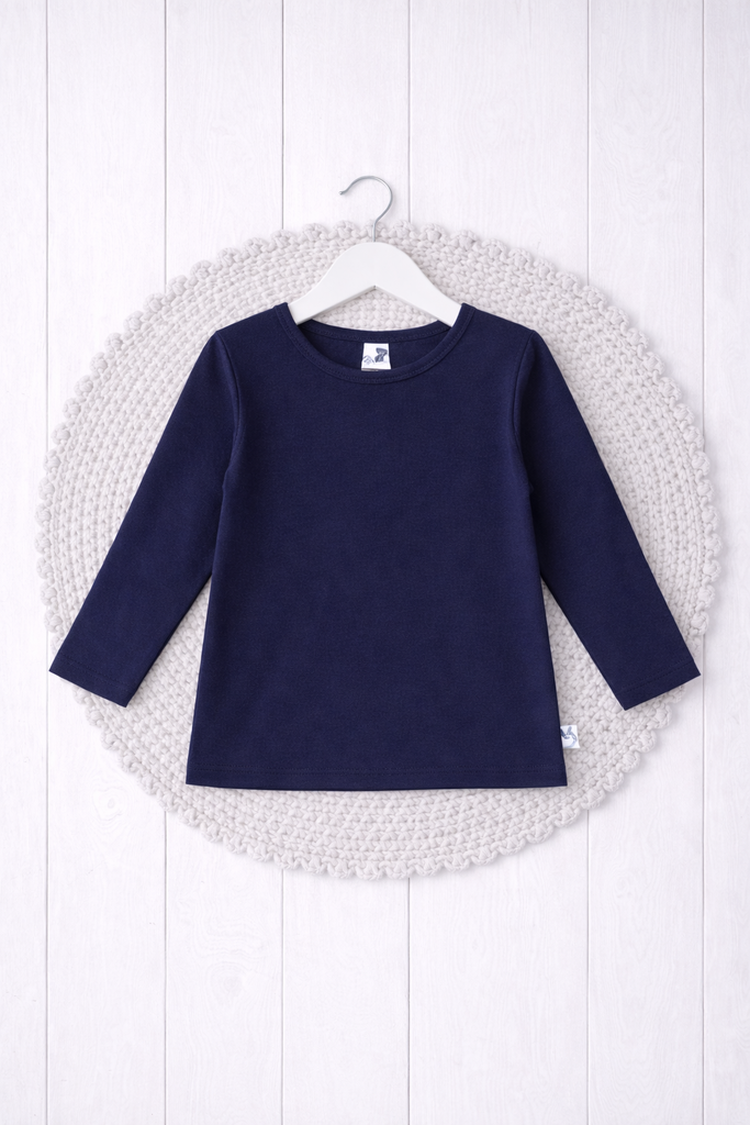 New 2026 Collection |  Long Sleeve Unisex Tee | Navy