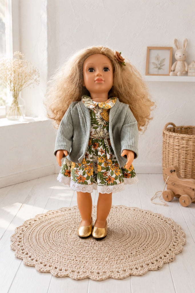 For Vanessa Jensen | Monaco Dolly Dress & Cardi + Free Accessories | For Our Gen Dolls