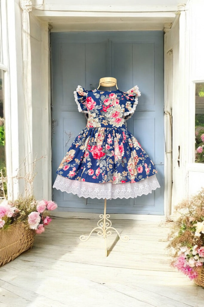 Charlotte Emma Dress | Midnight Rose Garden | Sz 3