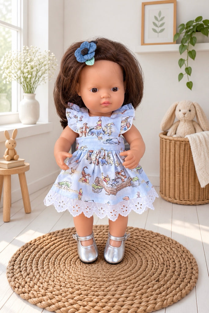 For Bess | Winnie’s 100 Acre Woods Dolly Dress + Free Accessories | For Miniland Dolls
