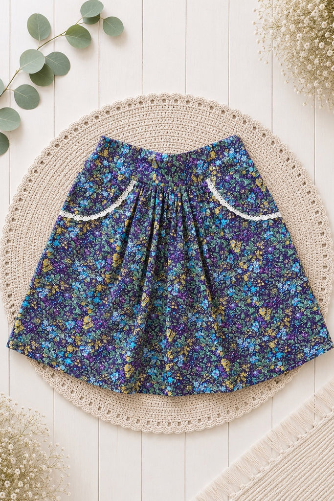 Pocket Skirt | ‘Secret Garden’ ~ Sz 8