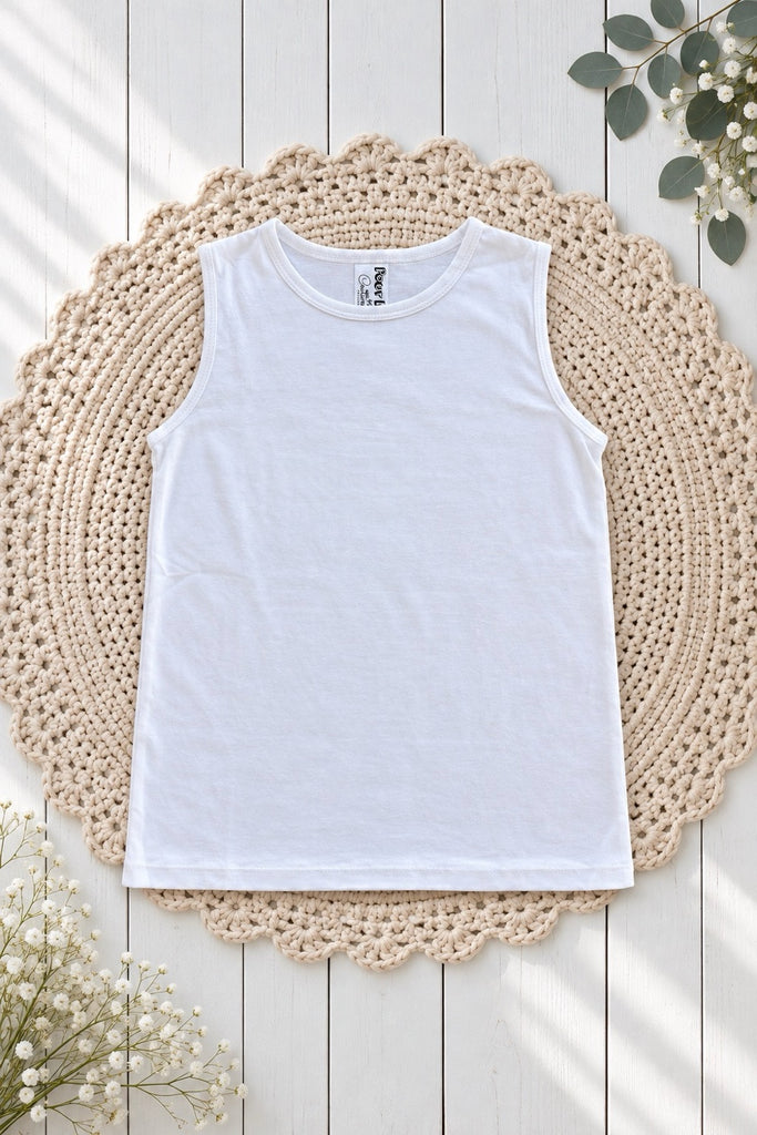 Custom Order For Anne-Marie | Bamboo Tank Top ~ Sz 8 | White