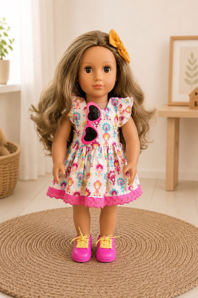 For Donna | Dolly Dress + Free Shoes, Sunnies & Hair Clip | For Our Gen Dolls