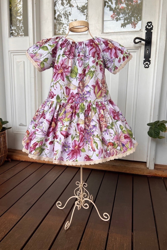 For Jen Carolina | Vintage Seaside Dress ~ Sz 5 | Magical Garden Fairies by Michael Miller