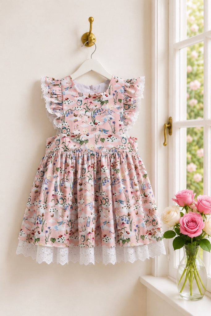 For Bess ~ Sz 5 | Charlotte Emma Dress ‘In The Sky’ From The Magic Faraway Tree Collection  By Fleur Harris