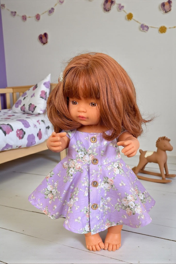 Miniland Doll Marigold Dress - Brittany in Lavender