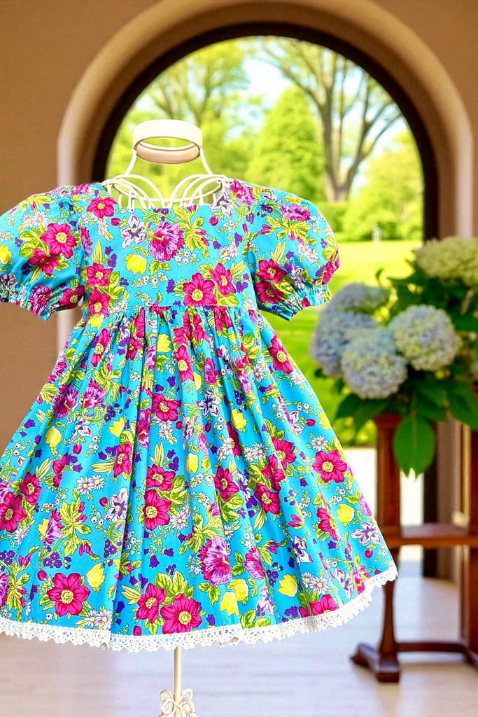 For Cathy ~ Sz 8 | Babydoll Dress ‘Flora Belle Époque’
