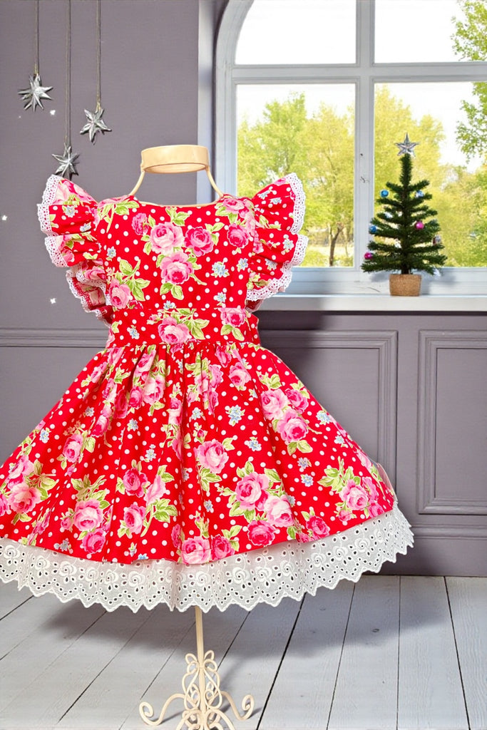 Charlotte Emma Dress 
Flower Sugar
By Lecien 
OOP, Rare, Collectible 
OOAK ~ Sz 3