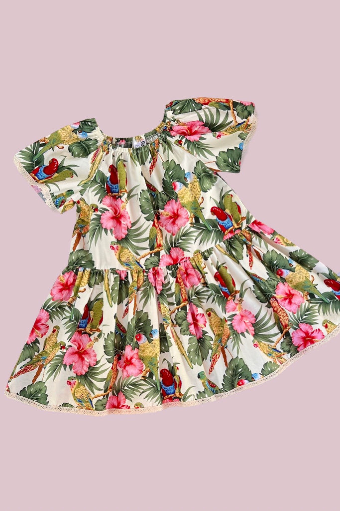 Vintage Seaside Dress ~ Sz 5 |  ‘Caribbean Dream’ - OOAK