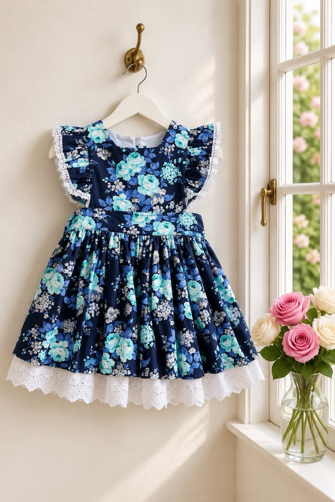 Charlotte Emma Dress 
‘Moon Garden’ ~ Sz 3