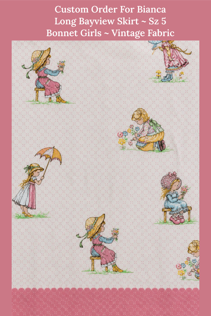 Custom Order For Bianca | Long Bayview Skirt ~ Sz 5 | Bonnet Girls
