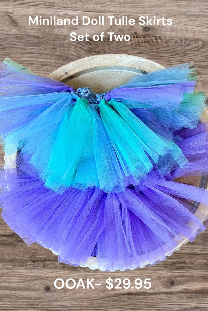 For Bess | Set of Two Tulle Skirts for Miniland Dolls