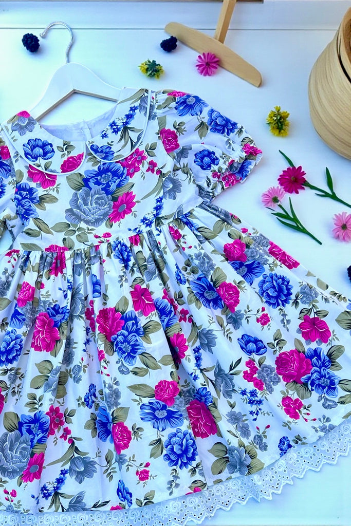 Rose Bay Anglaise Dress | ‘Graceful Garden | OOAK ~ Sz 8