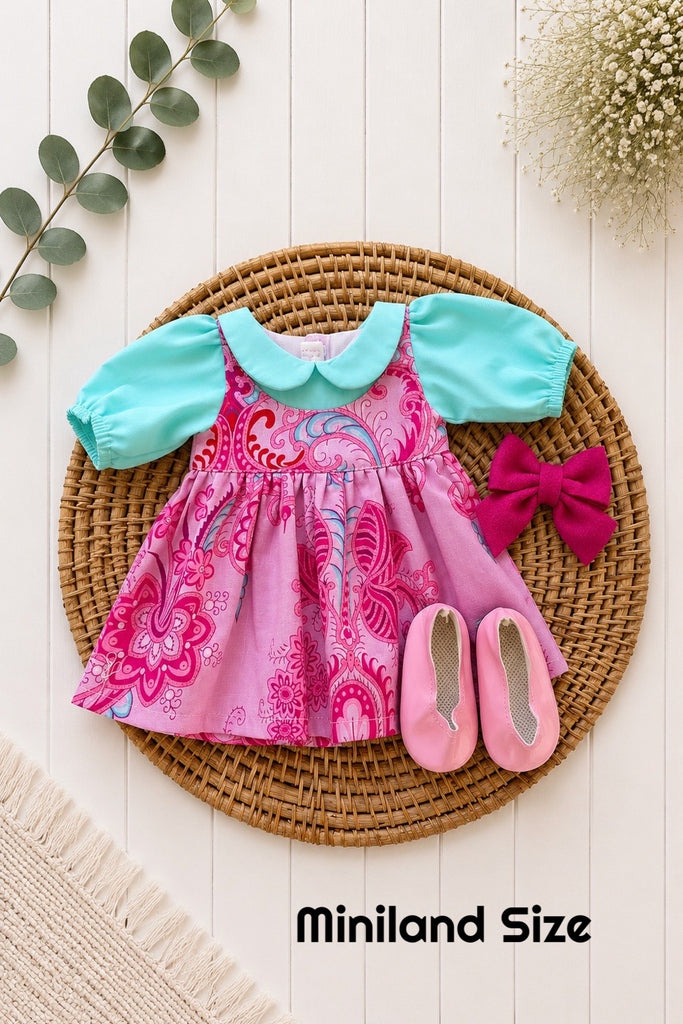 For Donna | Rare Jennifer Paganelli Bayview Dolly Dress + Free Shoes & Bow Clip For Miniland Dolls
