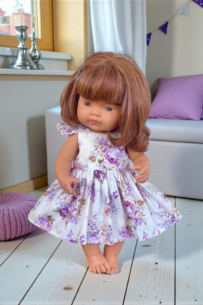 Doll Tea Party Dress - Gabriella in Lavender