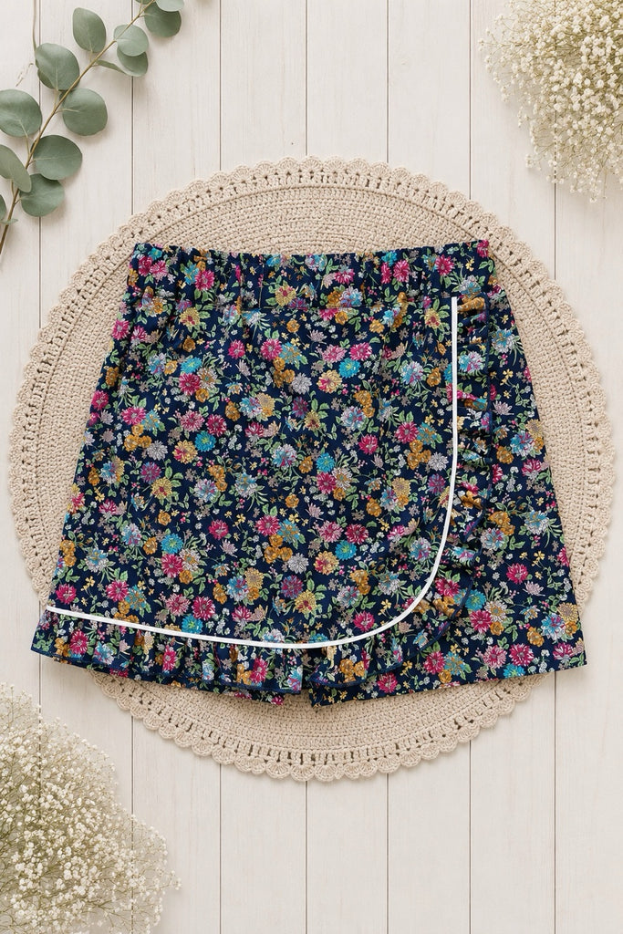 Skort | ‘Rosehill Manor’ In Dark Navy ~ Sz 12