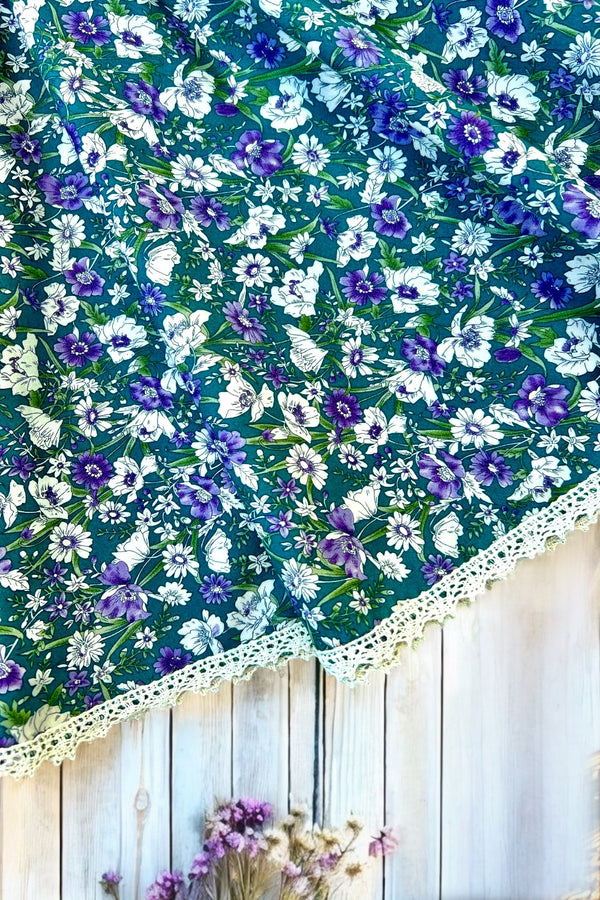 Garden Party Dress | Wisteria Whispers in Teal ~ Sz 7