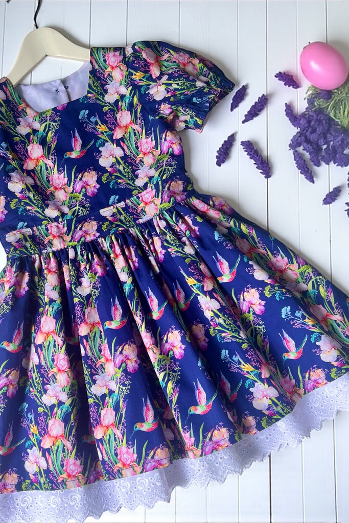 For Deepika | Puff Sleeve Anglaise Dress
‘Hummingbird Symphony’
OOAK ~ Sz 6