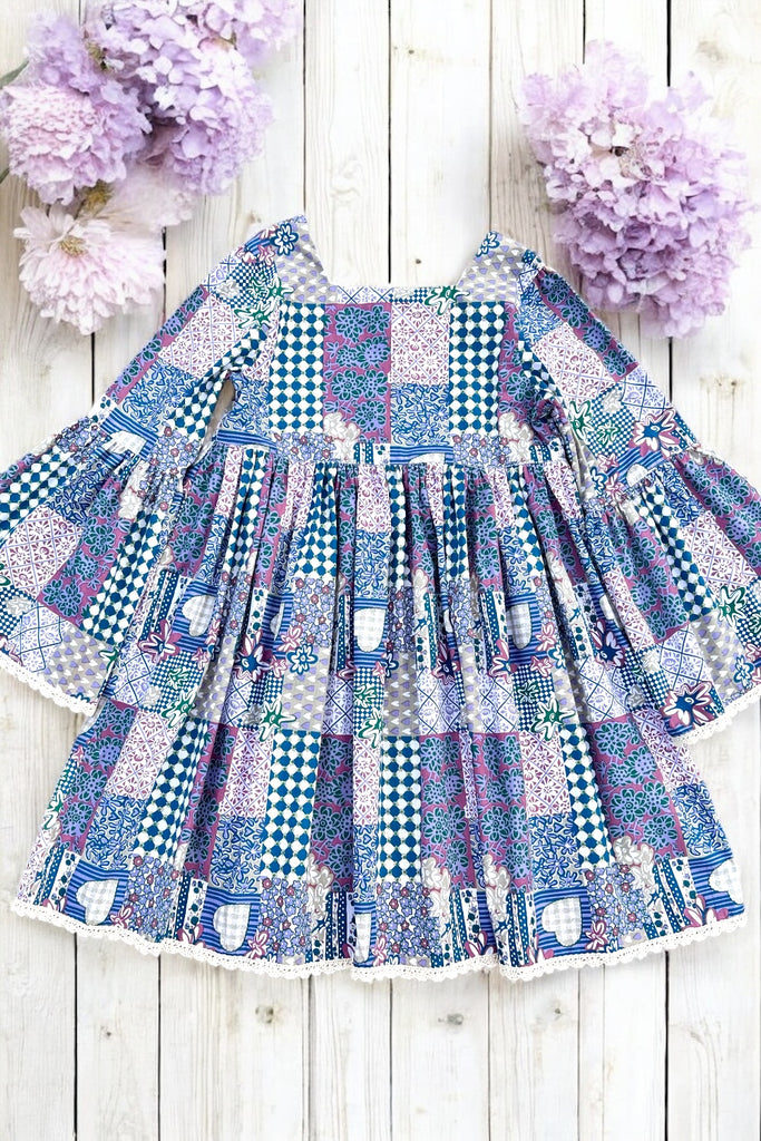 Boho Dress ~ Patchwork Tapestry | One-of-a-kind ~ Size 12