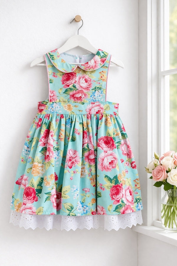 Monaco Dress | ‘Emilie’s Rose Garden’ | Sz 5, 6, 8