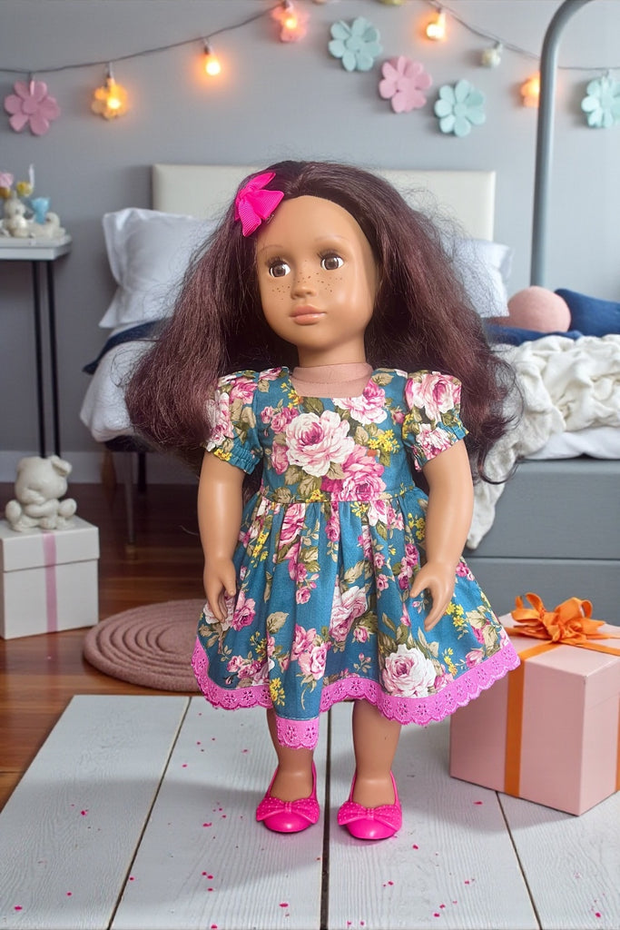 Dolly Dress with Lace Trim | For Our Generation Dolls