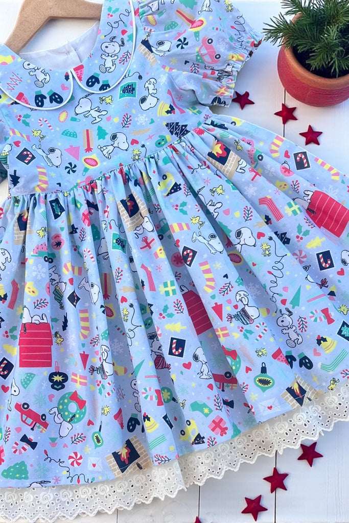 ︎ For Cassandra | 🎄Christmas 🎄
Rose Bay Dress
‘Snoopy’s Christmas’
OOAK ~ Sz 8