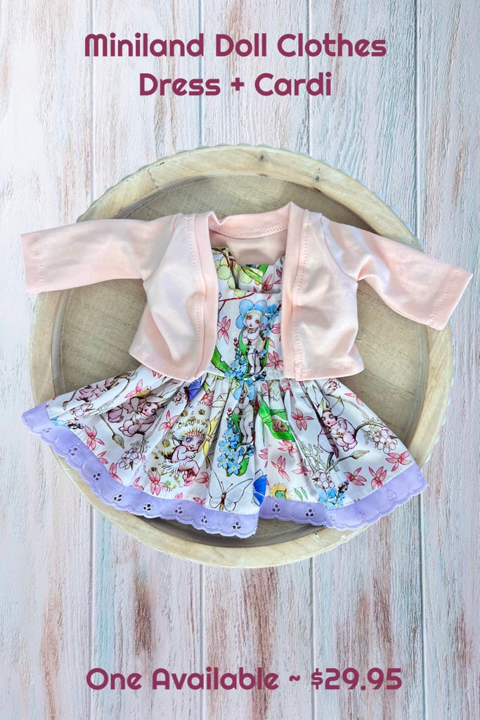 For Donna ~ Miniland Doll Clothing Set ~ Dress & Cardi