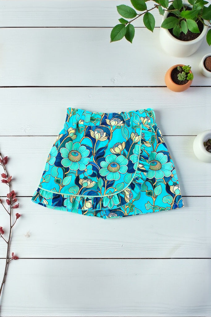 For Anne-Marie ~ Sz 8 | Skort ‘Psychedelic Garden’ By Deadly Nightshade Designs  OOP, Extremely Hard To Find
