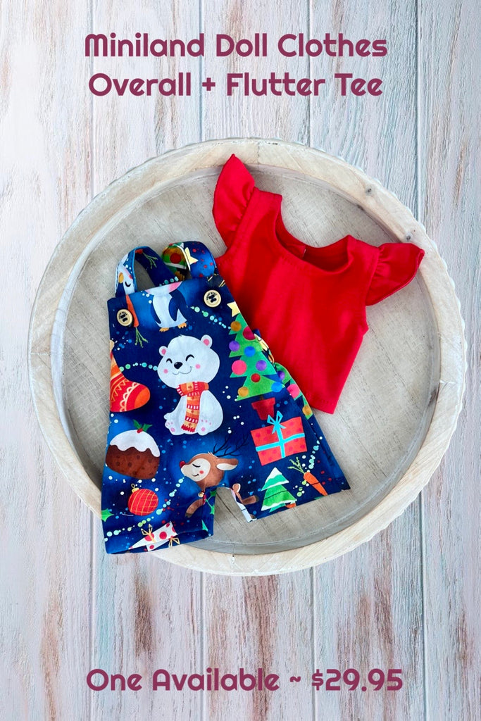For Yvonne | Miniland Doll Clothes ~ Overall & Tee Set