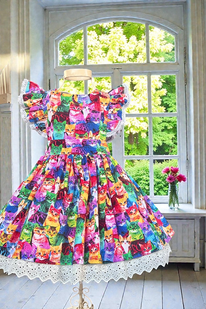 Charlotte Emma Dress
‘Rainbow Kittens’