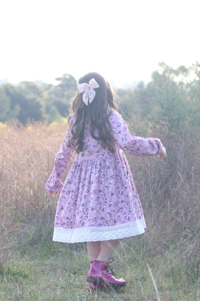 Long Sleeve Seaside Pocket Dress | Anna in Pink Lavender