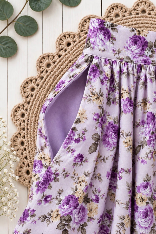 Charlotte Emma Skirt | Elena in Lavender | Sz 3 to 12