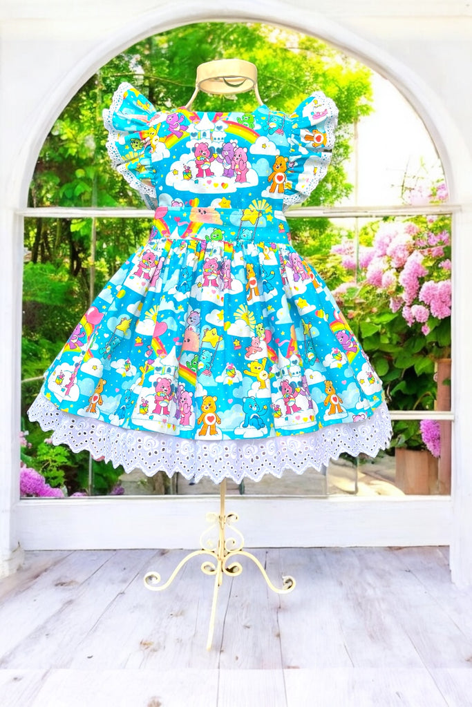 Charlotte Emma Dress | 
Care Bears ~ ‘Up in the Clouds’ ~ Sz 2