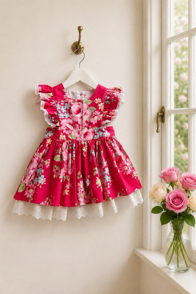 🎄 Christmas 🎄 
Charlotte Emma Dress
‘Red Roses’
From the Flower Sugar Collection 
By Lecien
OOP, Rare & Collectible ~ Sz 2
