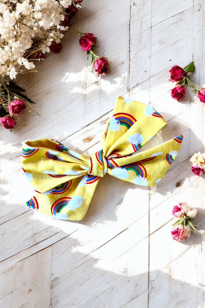 For Alisha | Pinwheel Bow Clip
Rainbows