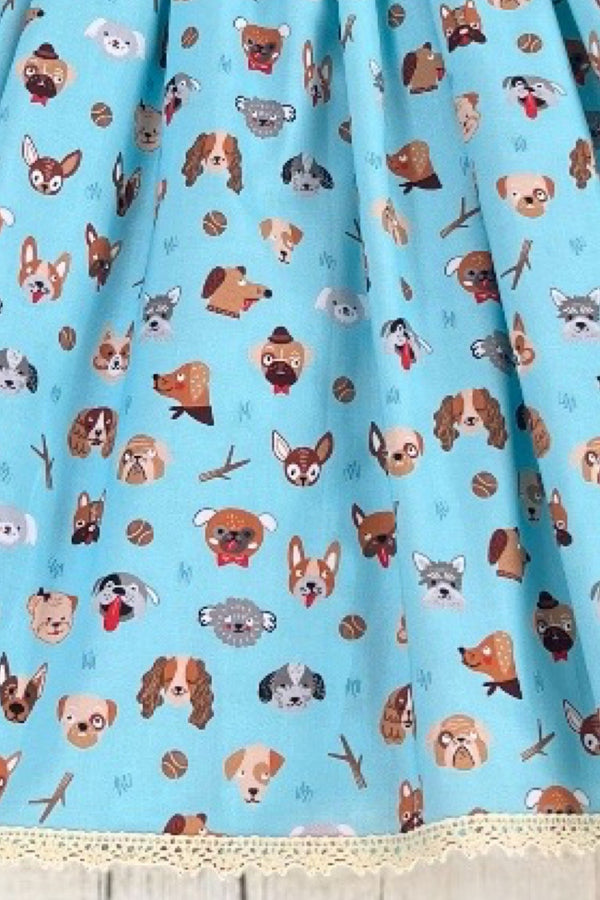 Babydoll Dress ~ Sz 10 | Let’s Pawty | Whiskers & Tails Collection for Robert Kaufman