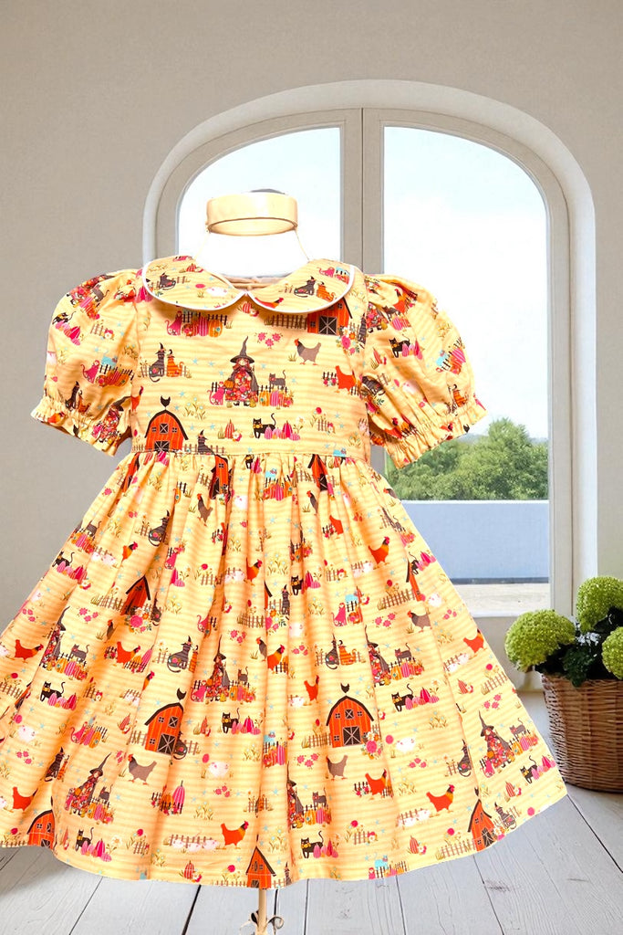 Rose Bay Dress
For Halloween 🎃 
‘The Good Witch’ (in Pumpkin)
From the Happy Halloween ~ Trick or Treat Collection By Kitty Loves Candy ~ Sz 8