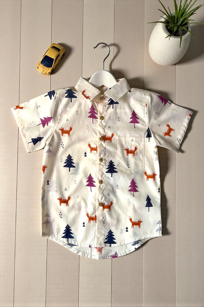 Button Shirt
'Scandi Fox Friends'