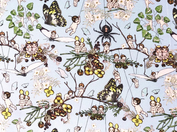 Rose Bay Dress | 
‘Butterfly & Spider’
Gumnut Babies
By May Gibbs
OOAK ~ Sz 5