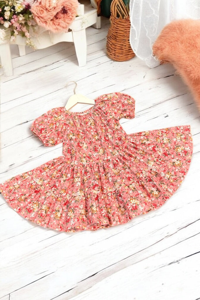 Riverside Dress | Golden Peach Blossom | OOAK ~ Sz 4