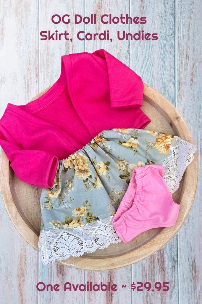 For Donna | Our Generation Doll Skirt, Cardi & Undies
