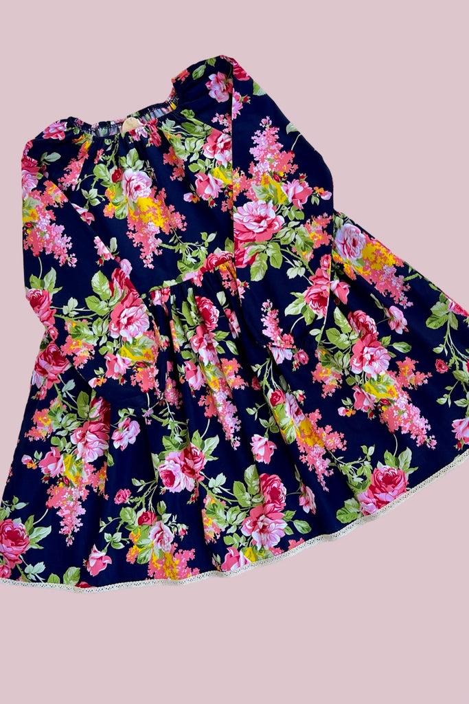 Vintage Seaside Dress ~ Sz 12 | Rose Bloom