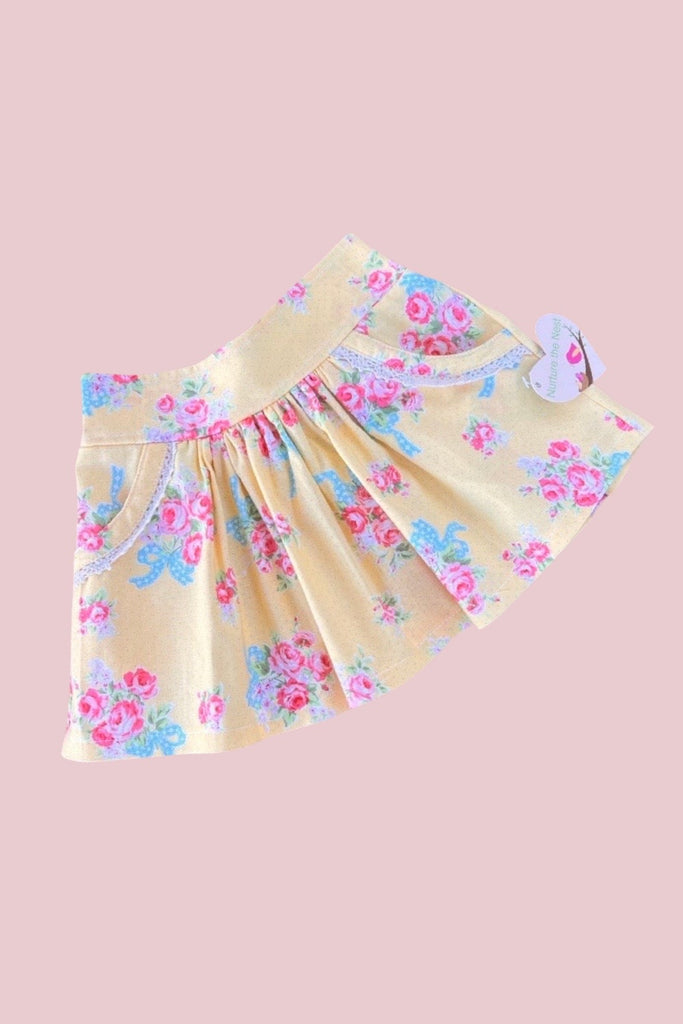 Pocket Skirt | Lecien Flower Sugar ~ Yellow ~ Sz 0