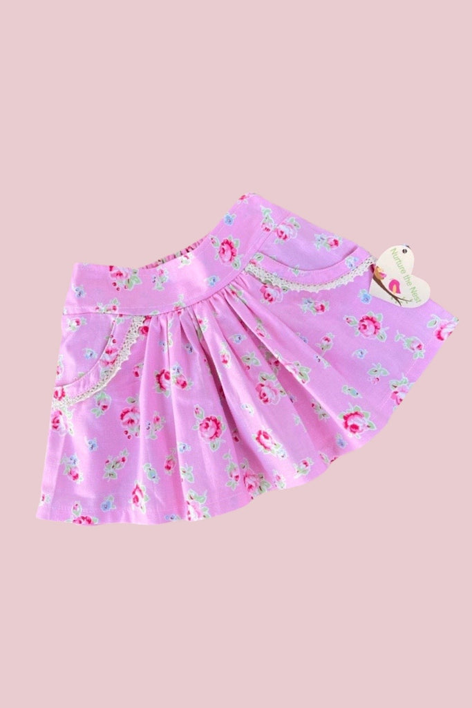 Pocket Skirt | Lecien Flower Sugar ~ Small Rose Pink ~ Sz 0