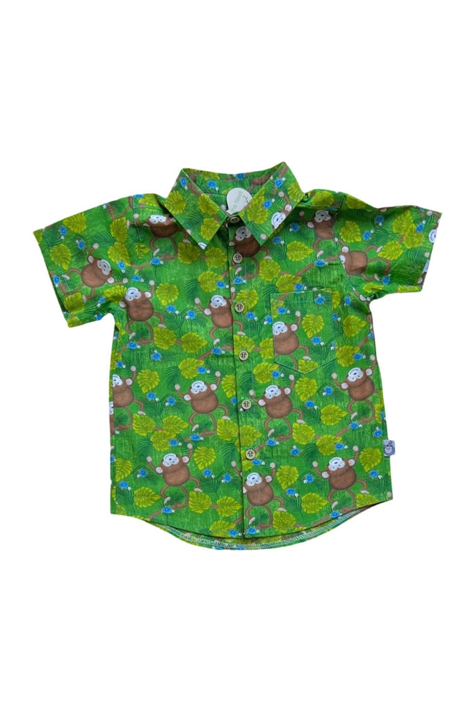 Button Shirt ~ Sz 5 | Jungle Monkey