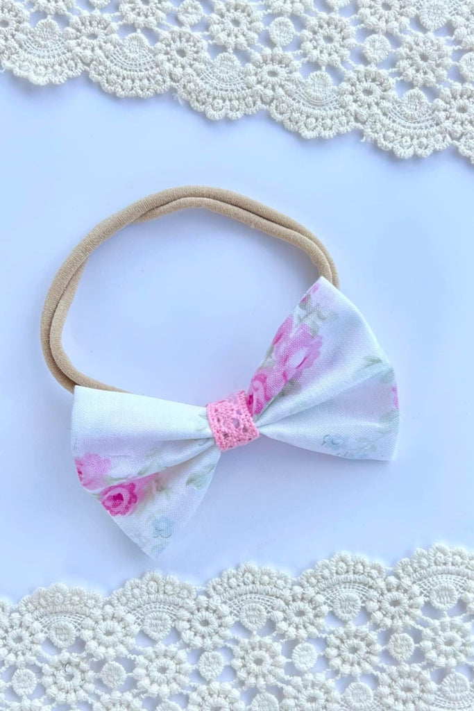 Bow Headband | Tanya Whelan Designer Fabric | Slipper Roses