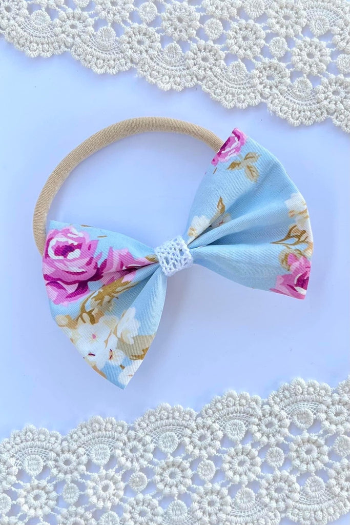 Bow Headband | Isla Rose Sky Blue